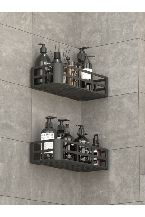 Hermia Organizador de Baño Negro